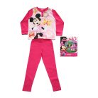 Langer dünner Baumwoll-Kinderpyjama - Minnie Maus - mit Schmetterlingen - Jersey - pink - 104