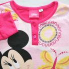 Langer dünner Baumwoll-Kinderpyjama - Minnie Maus - mit Schmetterlingen - Jersey - pink - 104