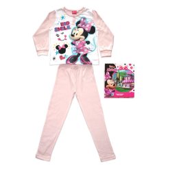   Langer dünner Baumwoll-Kinderpyjama - Minnie Maus - Jersey - hellrosa - 110