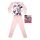 Langer dünner Baumwoll-Kinderpyjama - Minnie Maus - Jersey - hellrosa - 110