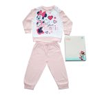 Langer dünner Baumwollbaby-Strampler - herzförmige Minnie Mouse - Jersey