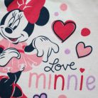 Langer dünner Baumwollbaby-Strampler - herzförmige Minnie Mouse - Jersey
