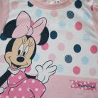Langer dünner Baumwollbaby-Strampler - gepunktete Minnie Mouse - Jersey
