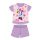 Sommer Kurzarm-Baumwollbaby-Pyjama - Disney Minnie Maus - Sternen - Helllila - 92