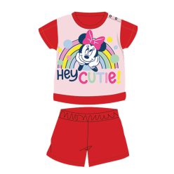   Sommer Kurzarm-Baumwollbaby-Pyjama - Disney Minnie Maus - Rot - 80