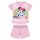 Sommer Kurzarm-Baumwollbaby-Pyjama - Disney Minnie Maus - Hellrosa - 92