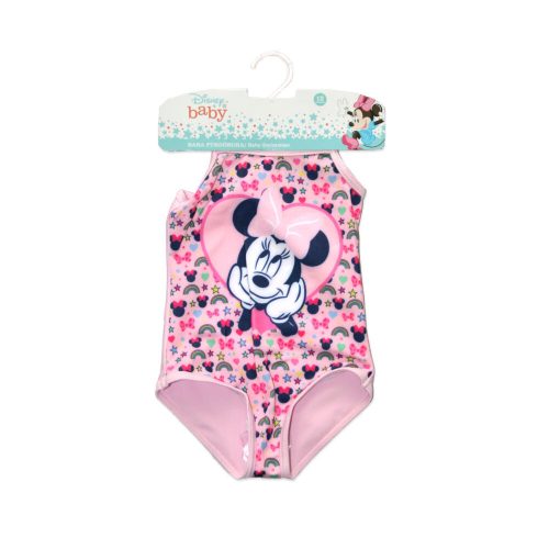 Baby-Einteiler-Badeanzug für Mädchen - Minnie Maus - gestreift