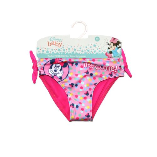 Baby Badeanzug Unterteil für Mädchen - Minnie Maus - Hey Cutie Aufschrift - pink - 80