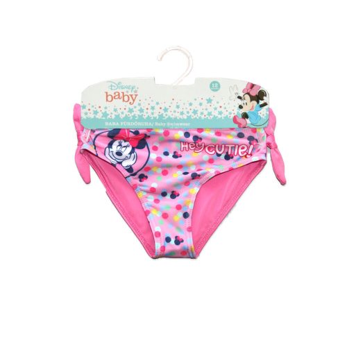 Baby Badeanzug Unterteil für Mädchen - Minnie Maus - Hey Cutie Aufschrift - rosa - 86