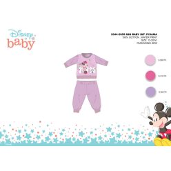   Winter Baumwoll Interlock Baby Pyjama - Disney Minnie Mouse - Helllila - 92