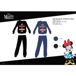   Winterlicher Baumwollinterlock-Damenpyjama - Disney Minnie Maus - Minnie Everything Aufdruck