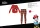 Winter dicke Baumwollkinderpyjama - Flanellpyjama - Disney Minnie Maus - rot - 104