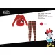 Winter dicke Baumwollkinderpyjama - Flanellpyjama - Disney Minnie Maus - rot - 128