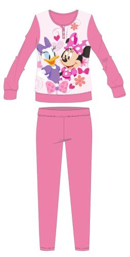 Disney Minnie Maus Winter Dicker Kinderpyjama - Baumwollflanell Pyjama - Rosa - 98