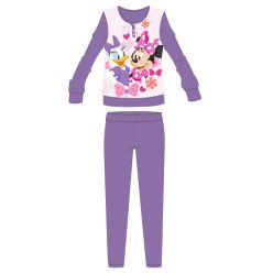   Disney Minnie Maus Winter Dicker Kinderpyjama - Baumwollflanell Pyjama - Dunkellila - 110