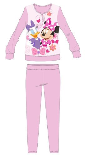Disney Minnie Maus Winter Dicker Kinderpyjama - Baumwollflanell Pyjama - Hellrosa - 128