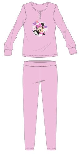 Disney Minnie Maus Baumwollflanellpyjama - dickes Winterkindpyjama - hellrosa - 122
