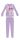 Disney Minnie Maus Winter-Baumwoll-Kinderpyjama - Interlock-Pyjama - Schmetterlingsmuster - Helllila - 104