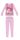 Disney Minnie Maus Winter Baumwoll Kinderpyjama - Interlock Pyjama - Blumenmuster - Hellrosa - 134-140