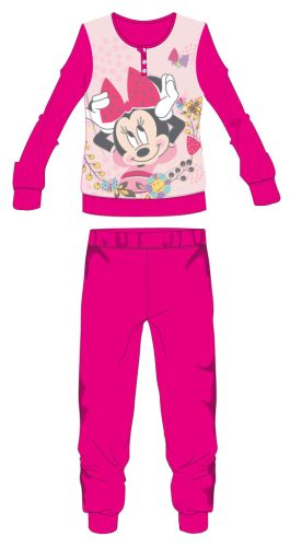 Disney Minnie Maus Fleecepyjama - dickes Winterkindpyjama - pink - 128