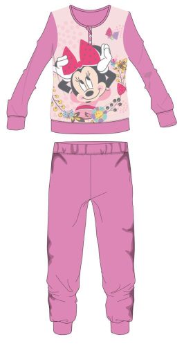 Disney Minnie Maus Polarfleece-Pyjama - Winterpyjama für Kinder - Rosa - 128
