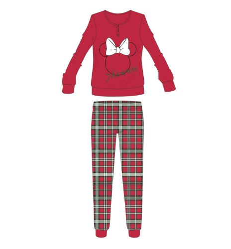 Disney Minnie Maus dicke Winter-Weihnachts-Damenpyjama - Baumwollflanell-Pyjama
