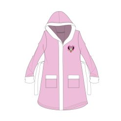   Disney Minnie Mouse Kapuzenbademantel für Kinder - rosa - 110-116