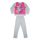 Winter-Flanell-Kinderpyjama - Minnie Maus - grau - 140