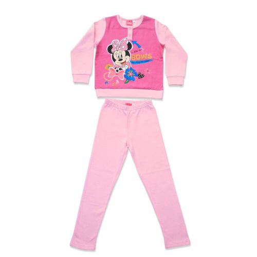 Winter-Flanell-Kinderpyjama - Minnie Maus - hellrosa - 134