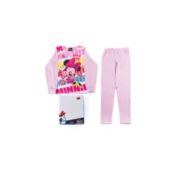 Langarm dünner Kinderpyjama - Minnie Maus - 116 - hellrosa