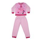 Winter Fleece Kinderpyjama - Minnie Maus - hellrosa - 128