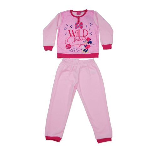Winter Fleece Kinderpyjama - Minnie Maus - hellrosa - 128