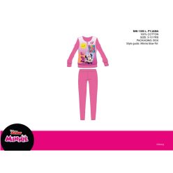   Disney Minnie Maus Winter Dünner Baumwoll Kinderpyjama - Jersey Pyjama - Dunkelrosa - 104