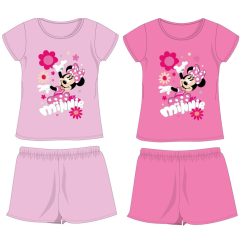   Disney Minnie Maus Baumwoll-Sommerensemble - T-Shirt-Shorts-Set - Hellrosa - 122