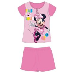   Disney Minnie Maus Sommer-Kurzarm-Kinderpyjama - Baumwoll-Jersey-Pyjama - Rosa - 104