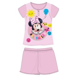   Disney Minnie Maus Sommer-Kurzarm-Kinderpyjama - Baumwoll-Jersey-Pyjama - Hellrosa - 122