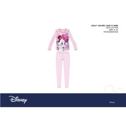   Disney Minnie Maus Damen Jersey-Pyjama - Baumwoll-Pyjama - Hellrosa-Lila - XS