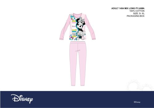 Disney Minnie Maus Damen Jersey-Pyjama - Baumwoll-Pyjama - Hellrosa - M