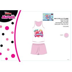  Disney Minnie Maus Sommer-Ärmelloses Kinderpyjama - Baumwoll-Pyjama - Hellrosa