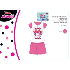   Disney Minnie Maus Sommer-Kurzarm-Kinderpyjama - Baumwoll-Pyjama - Rosa