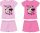 Disney Minnie Maus Baumwoll-Sommerensemble - T-Shirt-Shorts-Set - Hellrosa - 122
