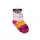 Rutschfeste Kindersocken - Minnie Maus - Vollplüsch - Schleifen - Rosa gestreift - 23-26