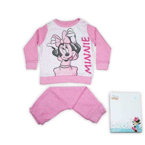 Winter Baumwoll Baby Pyjama - Minnie Mouse - Hellrosa - 80