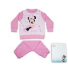 Winter dicke Baumwollbaby-Pyjama - Minnie Mouse - hellrosa - 86