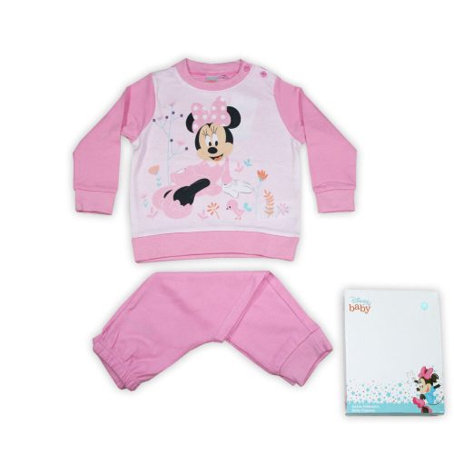 Winter dicke Baumwollbaby-Pyjama - Minnie Mouse - hellrosa - 86