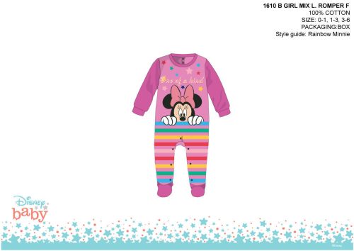Disney Minnie Mouse Baby Romper - Hellila-Lila - Für Babys von 0-1 Monat