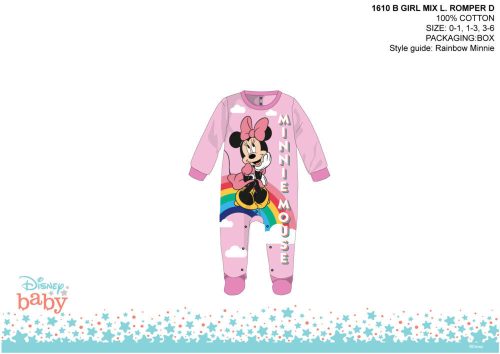 Disney Minnie Mouse Baby Romper - Hellrosa-Lila - Für Babys von 0-1 Monat