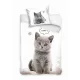 Katzen-Bettwäsche-Set 140x200 cm, 70x90 cm