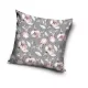 Blumenmuster Kissenbezug 40x40 cm - grau