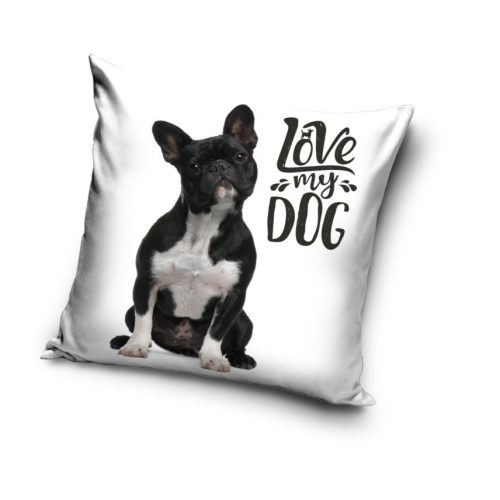 Französische Bulldogge Kissenbezug 40x40 cm